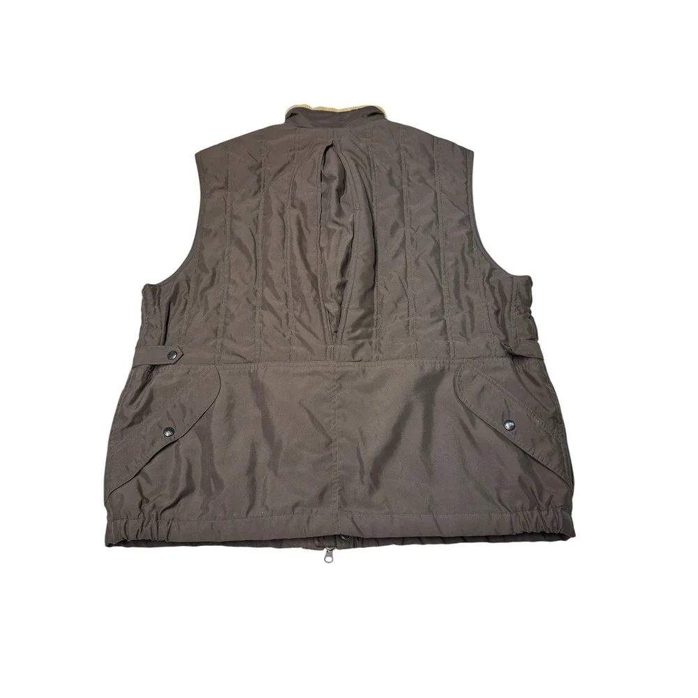 VTG‎ Orvis Sporting Traditions Mens XL Brown Quilted Shooting Vest Game Pocket
